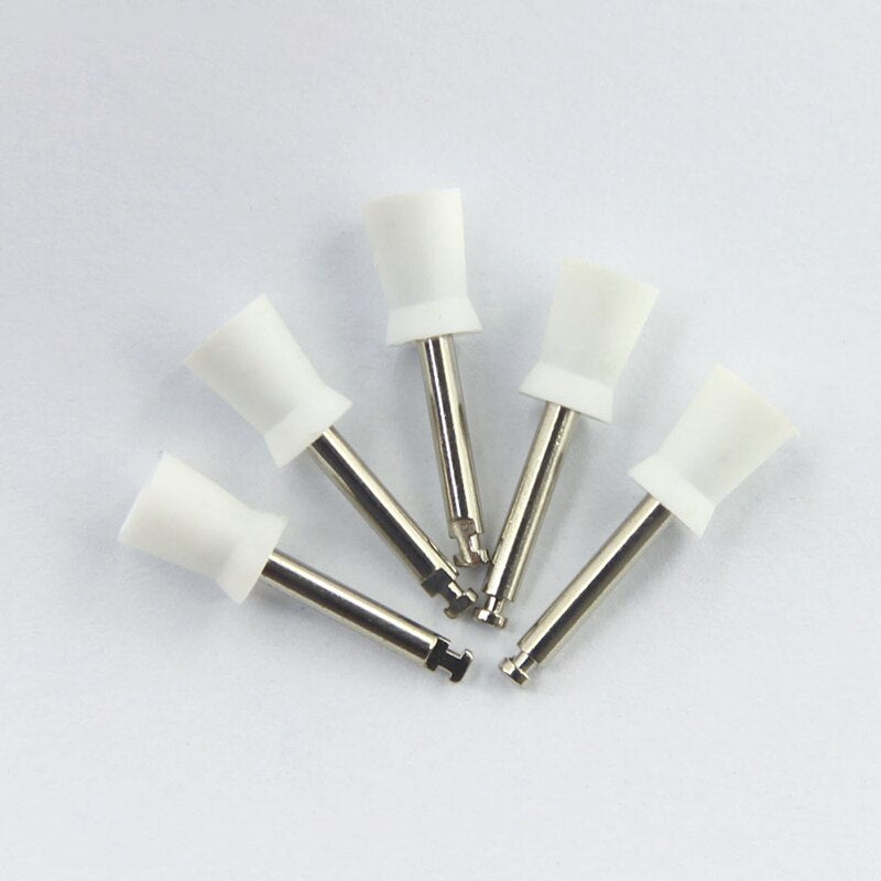 100pcs/lot Dental Prophy Angles Cup RA Shank 4/6 Angles Soft/ Hard Dentistry Polishing Tools White and Blue color Dental Tools