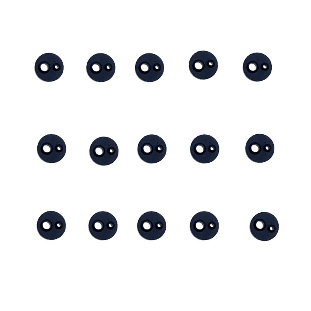 15pcs Autoclavable Dental Handpiece Gasket 2 Holes Silicone Replacement End Gasket Accessories