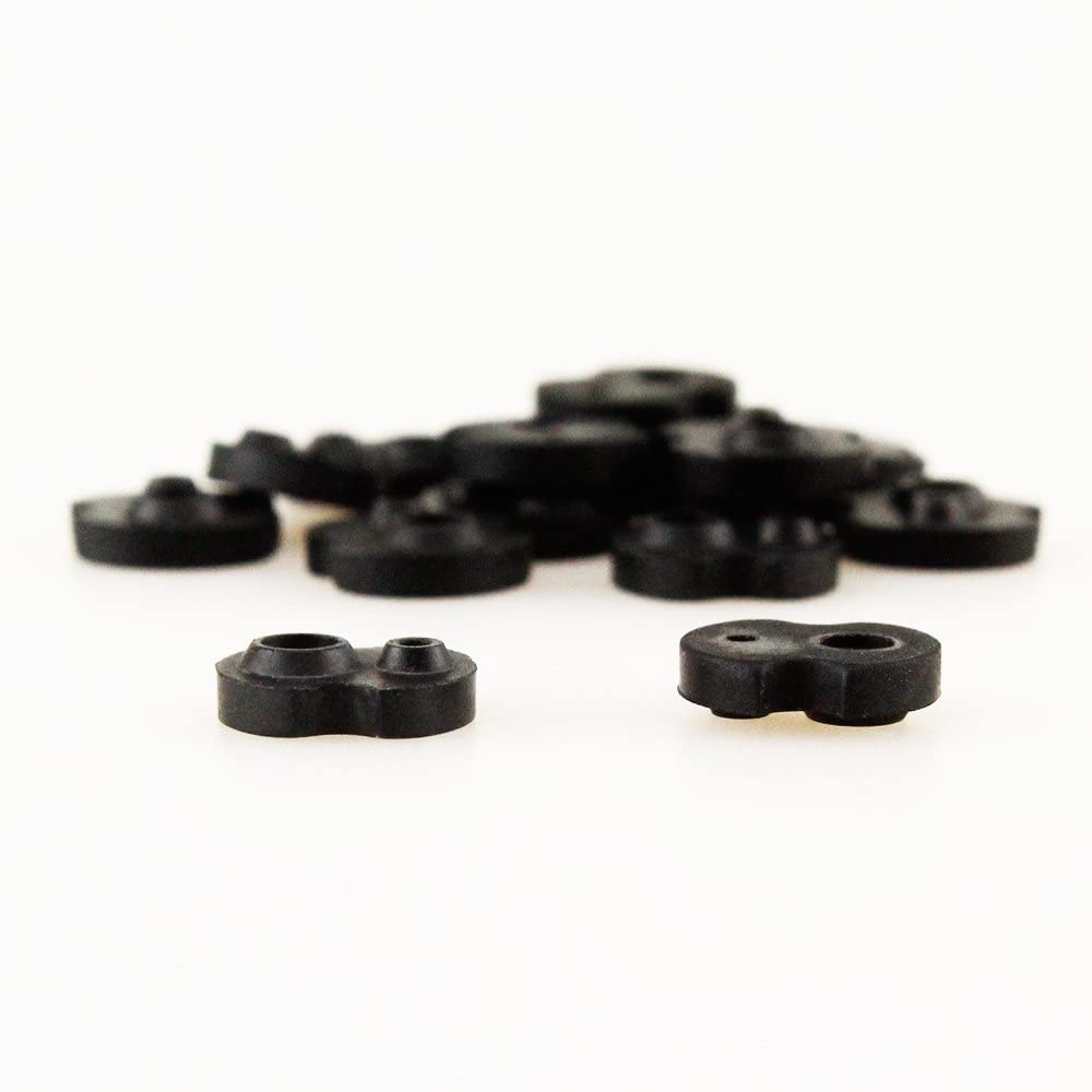 15 pcs Dental Handpiece Gasket Accessory 2-Hole Silicone Handpiece Gasket Replacement, Autoclavable