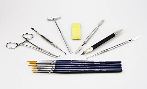 13pcs Porcelain Ermine Brush Pen Set Carving Hand Tools Sable Brush Pen. Hammer Carving Blades