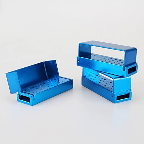 6pcs New Aluminum Drills Burs Holder Block Case Organizer Instrument