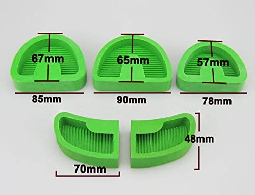 Plaster Model Green Dental Lab Plaster Model Base Molds 5 pcs/1 Set