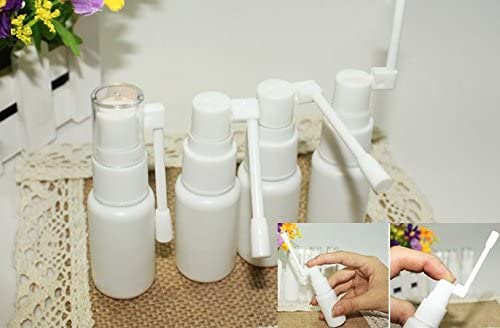 Airgoesin 10pcs Mist Spray Bottle Throat, Nasal, Tonsil Stone, Oral Care Mist Atomizer Empty Bottle for Cleaning, Healing, Traveling or Perfume 20ml