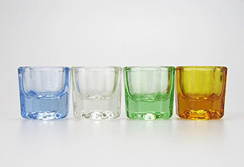 Airgoesin 4pcs/Set New Dental Lab Polymer Clay Mixing Cup Container Case