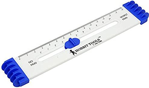 Airgoesin Pain Ache VAS Testing Record Scale Ruler Muscle Measure Gauges Tools (10pcs)