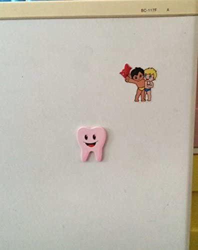 airgoesin 16pcs Wooden Tooth Fridge Window Wall Sticker Dental Clinic Office Gift Cute