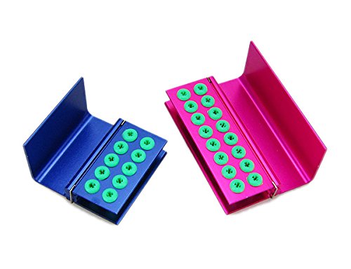 Airgoesin 2 pcs FG RA Bur Tips Polisher Holder Block Stand Dental - Multifunctional 2.35mm 1.6mm Shank Mandrel