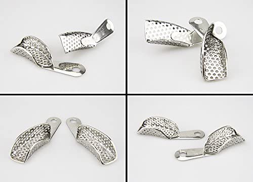 Airgoesin Dental Stainless Steel Quadrant Impression Tray Upper & Lower Tool