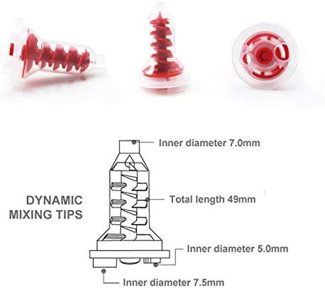 Airgoesin 50pcs Dental Dynamic Impression Mixing Tips