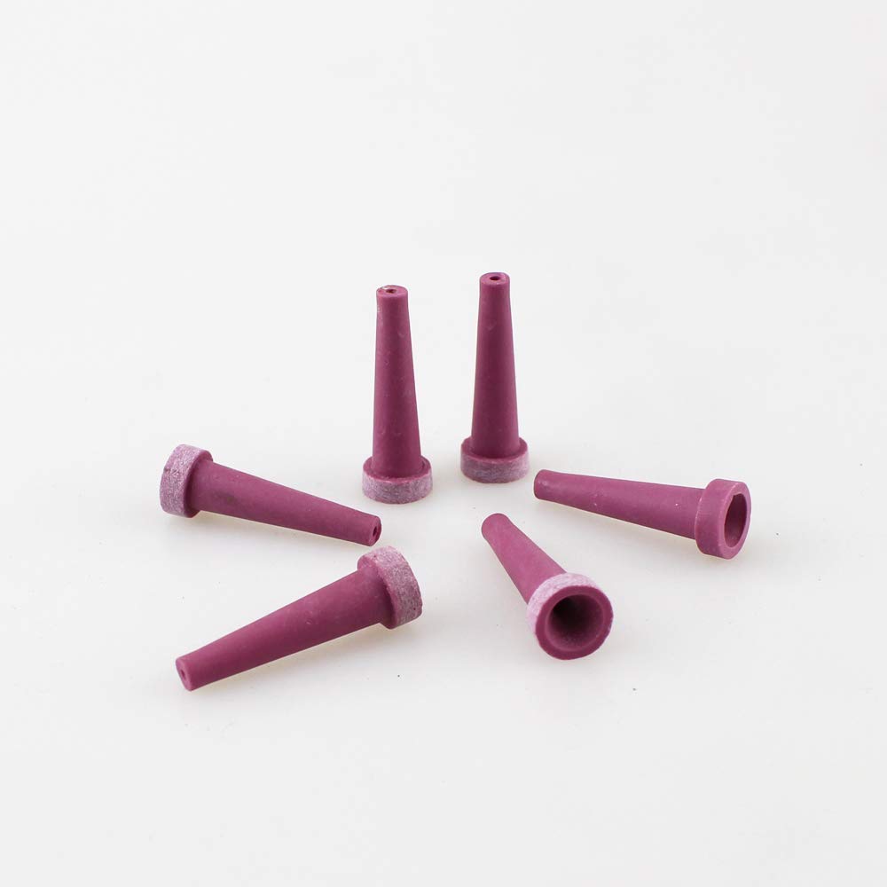 Airgoesin 6pcs Dental Lab Sandblasting Machine Blaster Replacement Ceramic Pressure Tip Nozzle Device