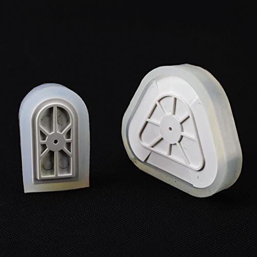 Base Model, Dental Lab Magnetic Silicone Plaster Model Former Base Molds 2 pcs/Set