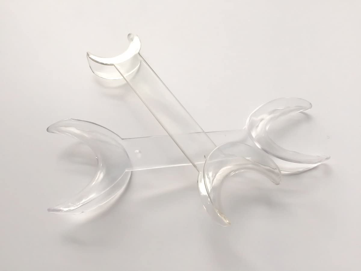 Airgoesin 4pcs/2sets Dental Double-Headed T-Shape Intraoral Cheek Lip Retractor Mouth Opener