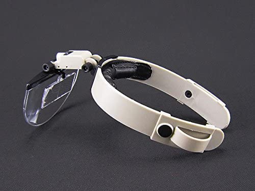 Lab or Jewerlry Hands Free Head Magnifying Glass Magnifier with LED Light