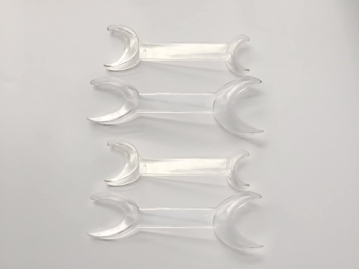 Airgoesin 4pcs/2sets Dental Double-Headed T-Shape Intraoral Cheek Lip Retractor Mouth Opener