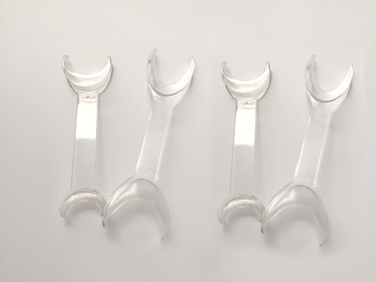 Airgoesin 4pcs/2sets Dental Double-Headed T-Shape Intraoral Cheek Lip Retractor Mouth Opener
