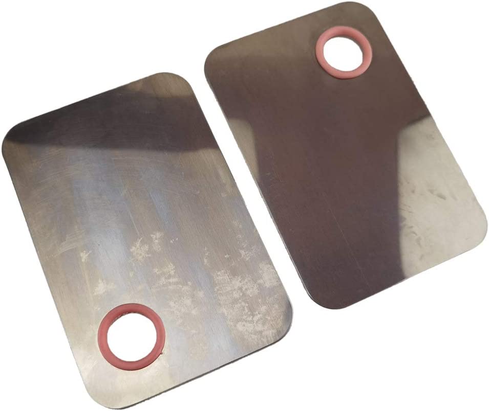 Airgoesin 2 Dental Glass Ionomer Cement Mixing Slab Board Plate Palette Stainless Steel Tool
