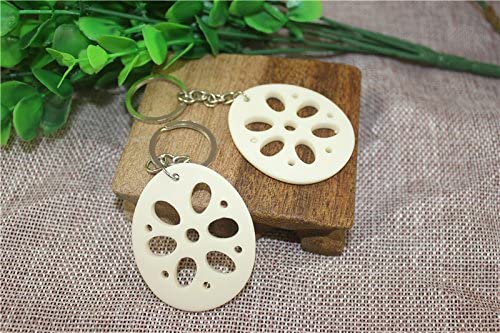 Airgoesin 20pcs Keychain Key Ring Hang Lotus Root Cute Promo Shop Gift for Kids Party Favors & School Carnival Prizes