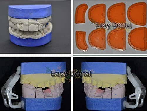 Airgoesin 8pcs Dental Lab Silicone Plaster Model Former Base Molds Mould Tool Tray