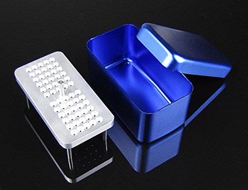 60 Holes - Blue Autoclave Disinfection Box Case Holder for Endodontic Reamer