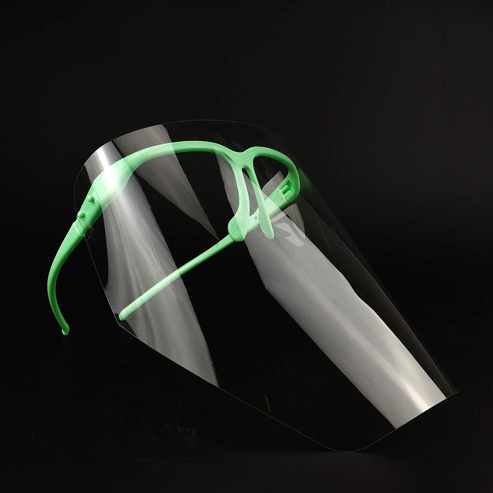 Airgoesin Anti - Fog Eyewear Adjustable Full Face Shield Visor with 10 CLEAR Protective Visor Eyewear
