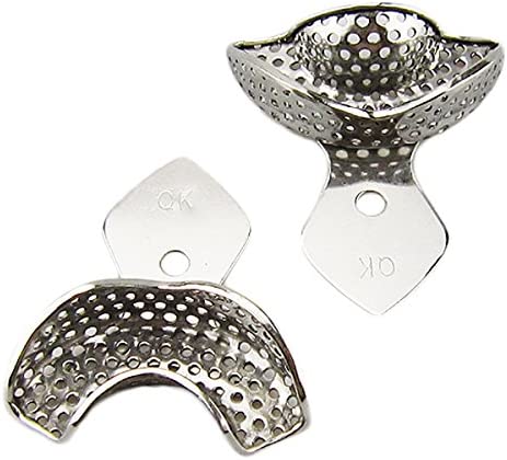 Anterior Impression Trays - 2 pcs Dental Stainless Steel Anterior Impression Trays 2pcs/Set
