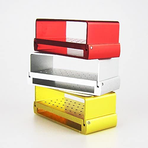 3pcs High Speed 1.6mm Bur Holder Block Autoclavable Case 40 Holes