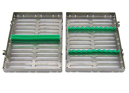 Airgoesin 10-Slot Sterilization Cassette Rack for 10 Dental Surgical Instrument Autoclavable