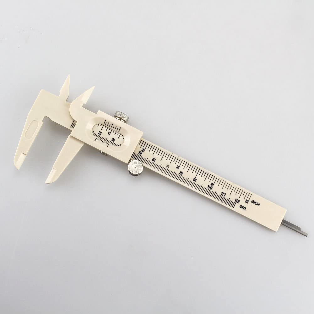 1 Piece Dental Lab Plastic Gauge Caliper Ruler Tool with Lock or Other use