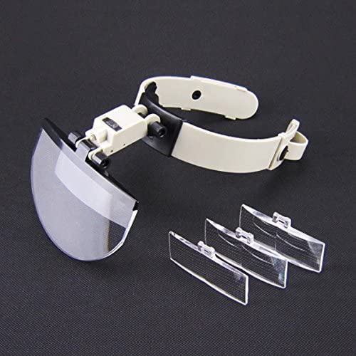 Lab or Jewerlry Hands Free Head Magnifying Glass Magnifier with LED Light