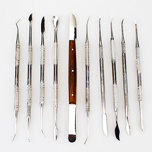 Airgoesin Dental Wax Carvers Set Clay Sculpting Tool Sets Carving Knife Tool kit Pottery Sculpture Modeling Carving Tools DIY Set