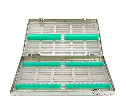 Airgoesin 20-Slot Sterilization Cassette Rack for 20 Dental Surgical Instrument Autoclavable