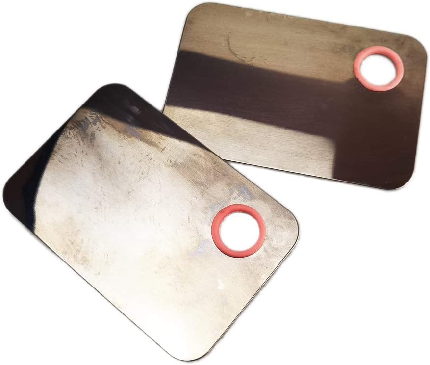 Airgoesin 2 Dental Glass Ionomer Cement Mixing Slab Board Plate Palette Stainless Steel Tool