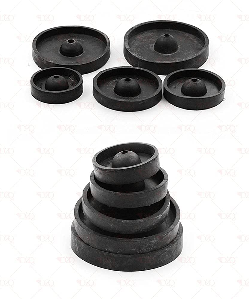 Airgoesin 2pcs Rubber Sprue Base Plate Jewelry Lost Wax Casting Flask Ring Tree C Style (2pcs in 2.5")