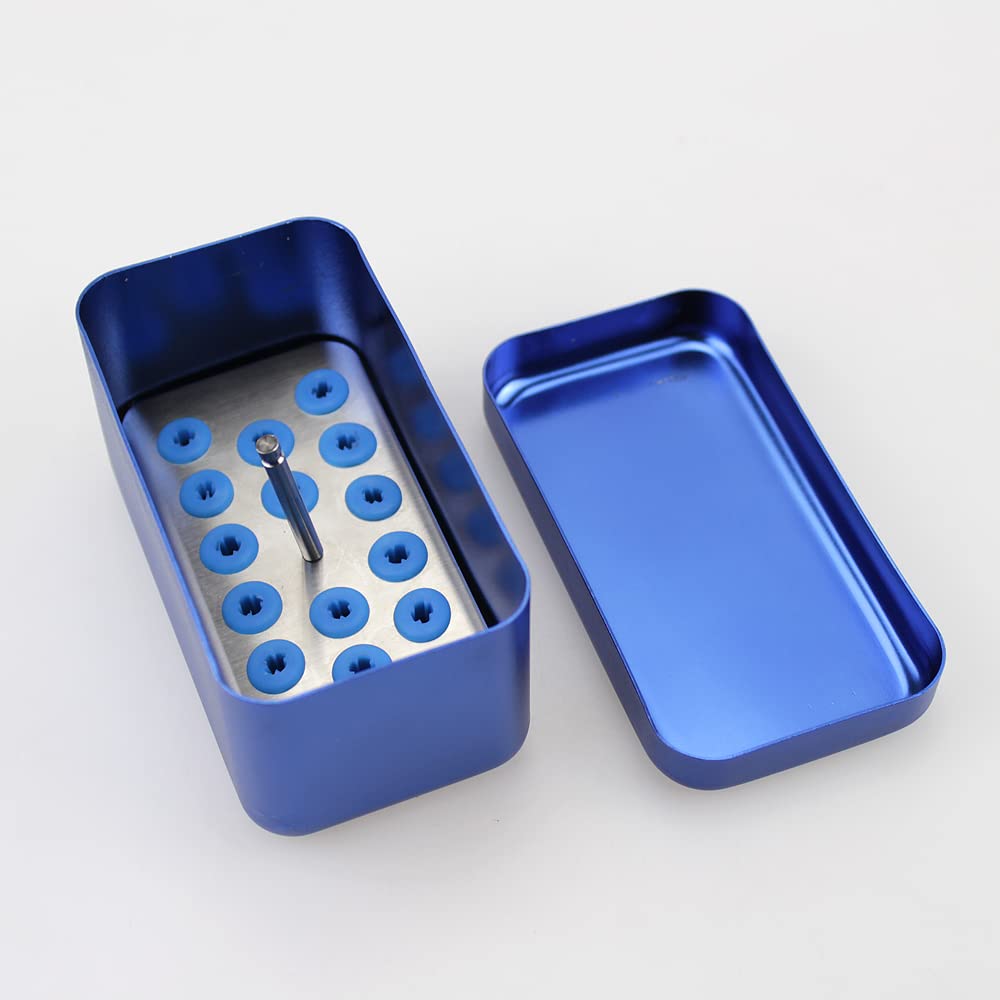 Airgoesin Dental Ultrasonic Tooth Cleaner Scaler Tips Files Holder Stand Block Container 16 Holes