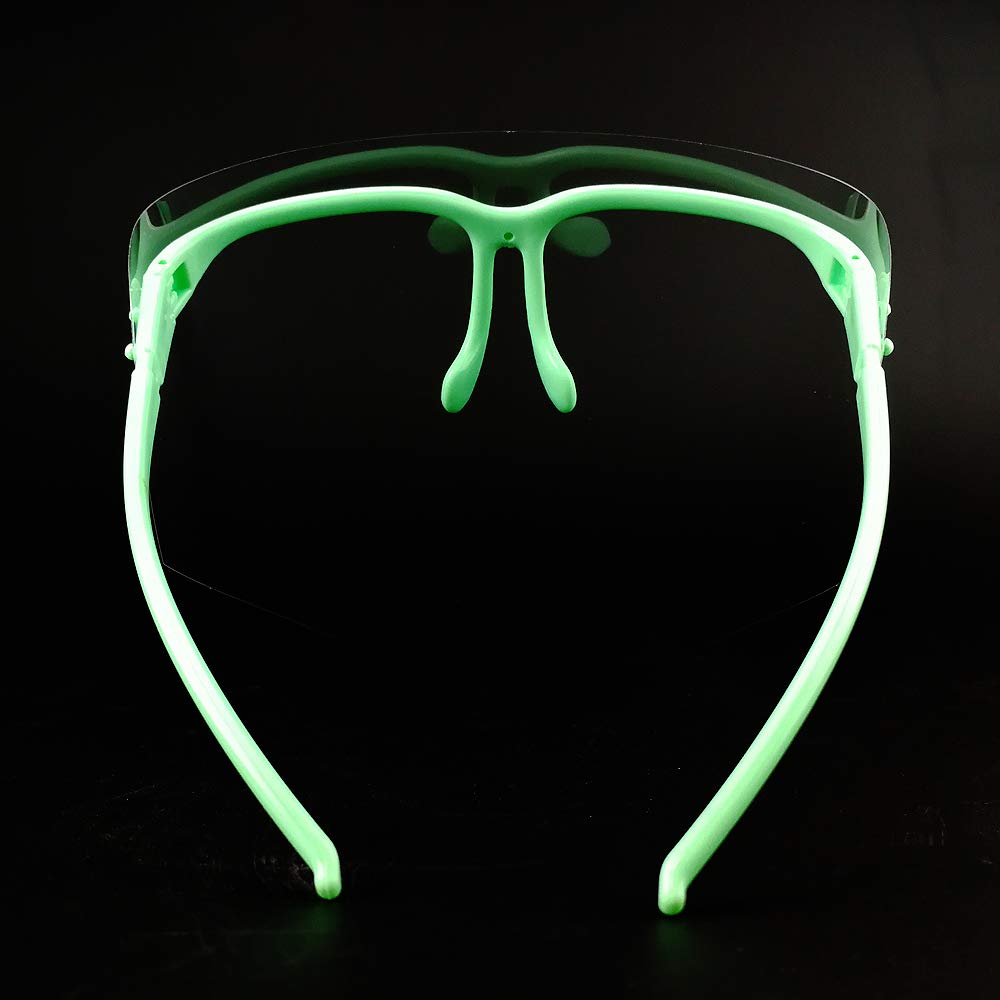 Airgoesin Anti - Fog Eyewear Adjustable Full Face Shield Visor with 10 CLEAR Protective Visor Eyewear