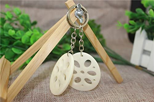 Airgoesin 20pcs Keychain Key Ring Hang Lotus Root Cute Promo Shop Gift for Kids Party Favors & School Carnival Prizes