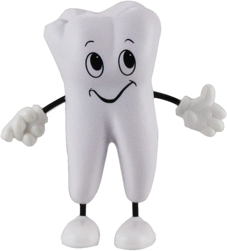 1pc Hand Pinch Relieve Stress Tension Tooth Shape Tool Vent Reduce Dental Decor
