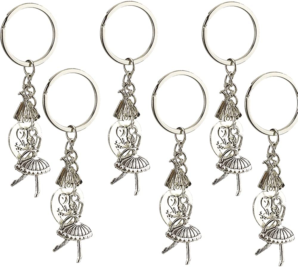 6pcs Teacher Gifts Keychains, Teacher Appreciation Gifts Thank You