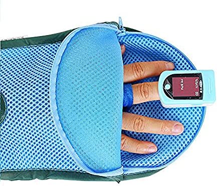 Airgoesin Medical Restricted Gloves Mitts Patient Hand Finger Straps Brace Restraint Constraint Control Belts Anti-Scratching Anti-Pull Tube Restless Self Harm Protector (Small, Left)