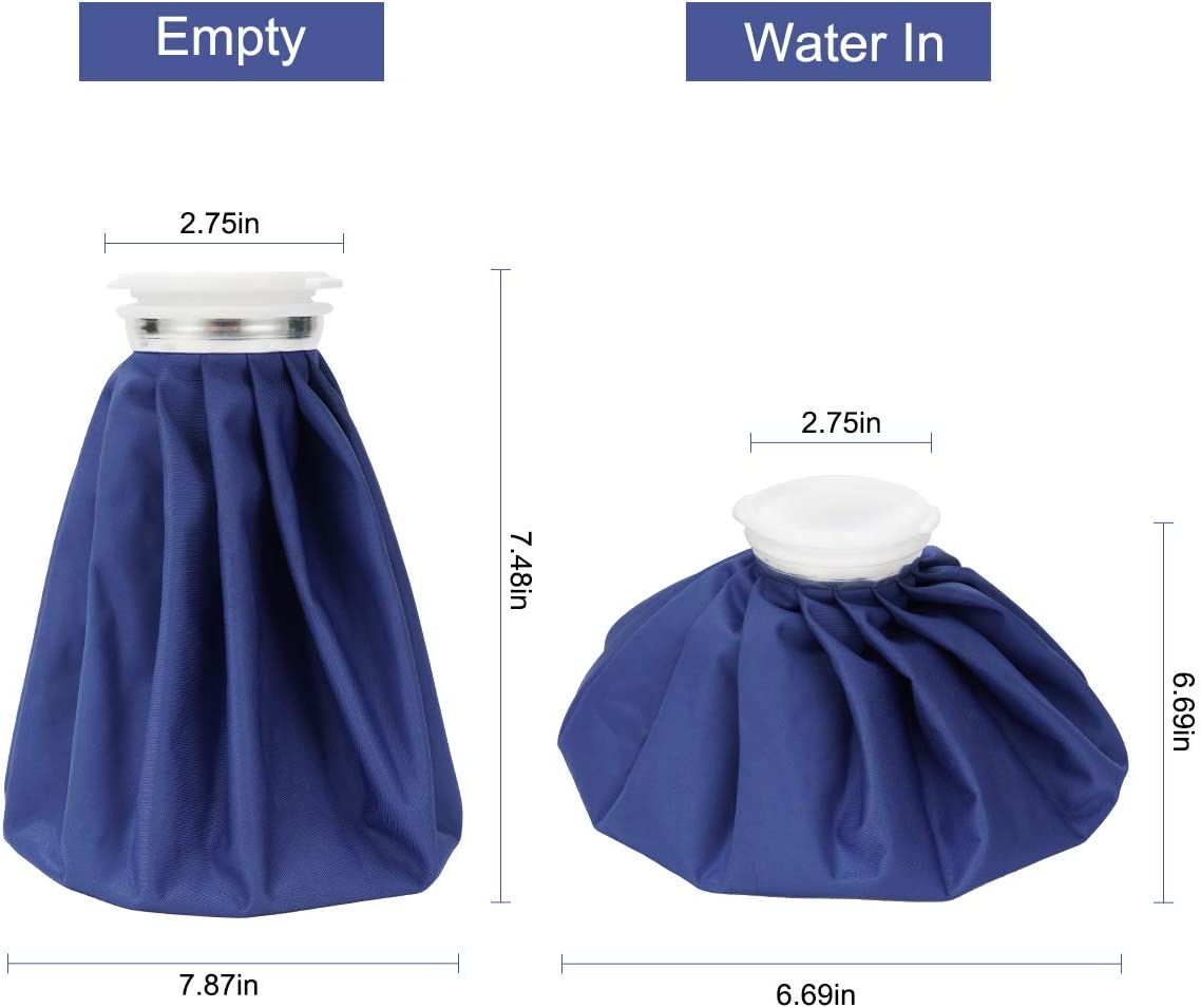 Ice Pack for Injuries, Hot & Cold Therapy, Teeth Pain Cold Pack, Headaches Cold Ice Bag, Menstrual Pain Hot Water Bag, Backs Fast Release Reusable Ice Bag, 9 in Cold Bag