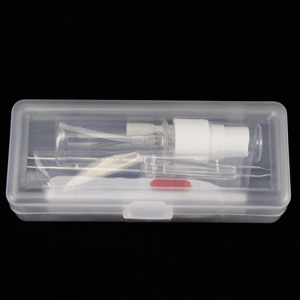 Airgoesin 2pcs Tonsil Stone Removal Pick Tonsillolith Premium Tool Stainless Steel Oral Cleaner + Mist Pumping Bottle + Storage Case