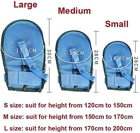 Airgoesin Medical Restricted Gloves Mitts Patient Hand Finger Straps Brace Restraint Constraint Control Belts Anti-Scratching Anti-Pull Tube Restless Self Harm Protector (Small, Left)