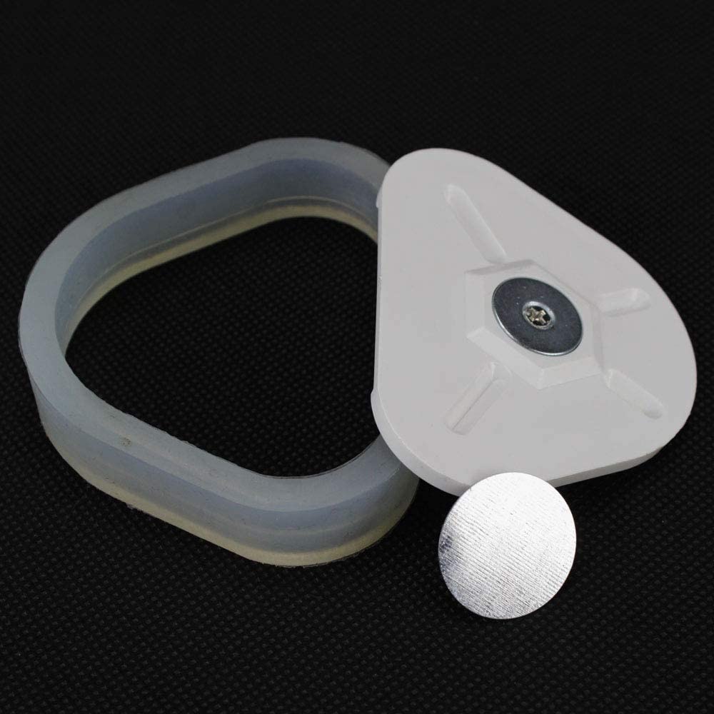 Airgoesin 2pcs Base Model, Dental Lab Magnetic Silicone Plaster Model Former Base Molds Full Arch