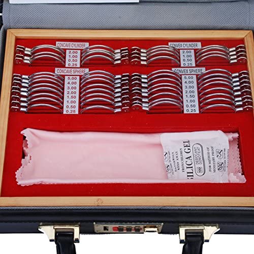 Optical 48PCS Metal Rims Trial Frame Lens Set Optometry