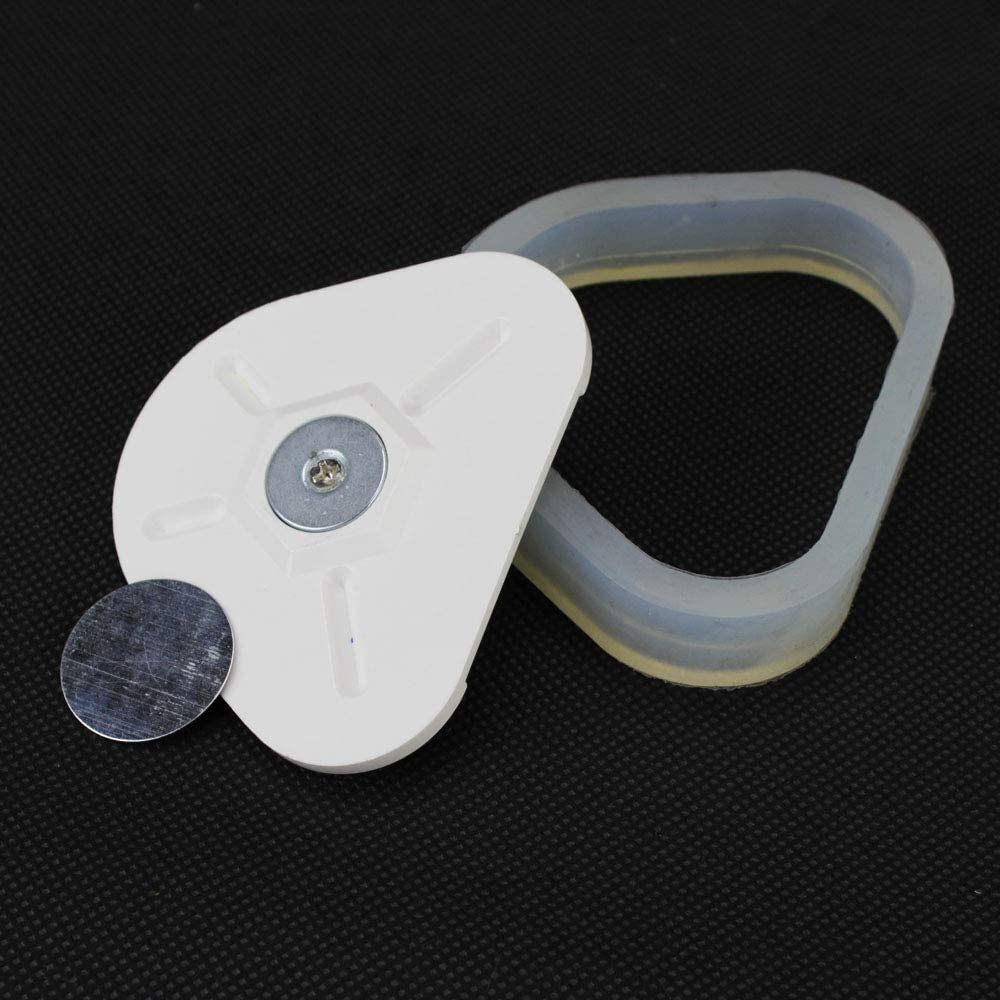 Airgoesin 2pcs Base Model, Dental Lab Magnetic Silicone Plaster Model Former Base Molds Full Arch