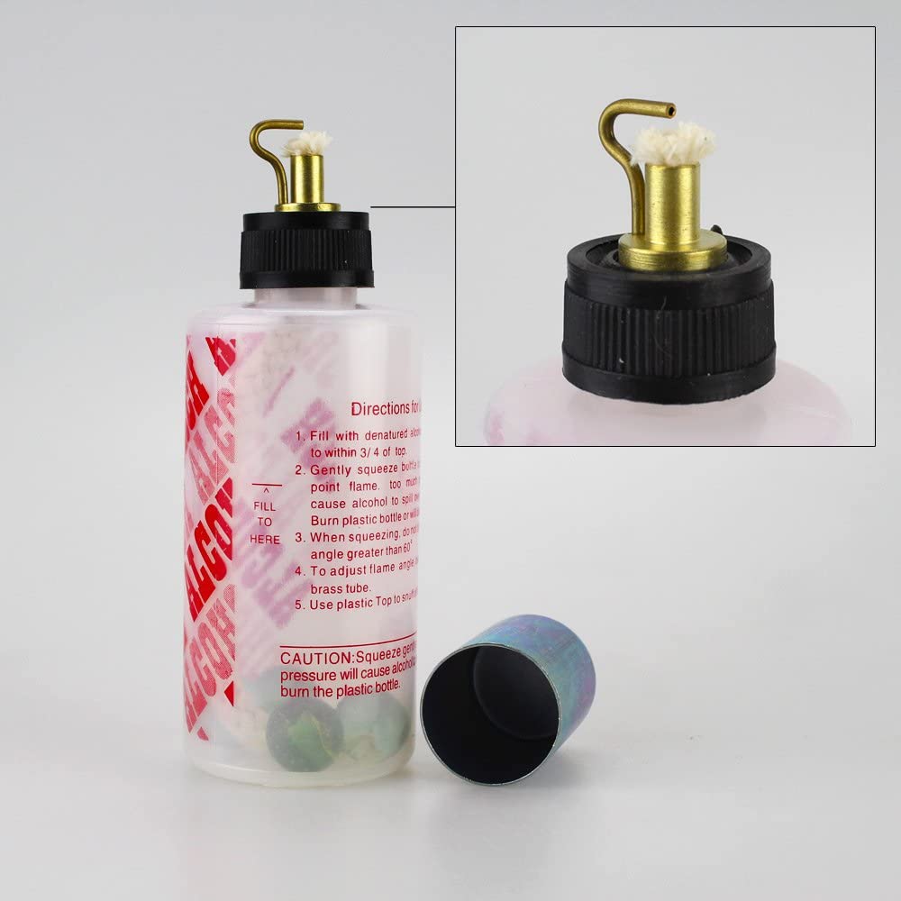 3pcs Plastic Alcohol Torch Burner Lamp Light Lab Equipment Instrument for Dental Jewelry Sculpture