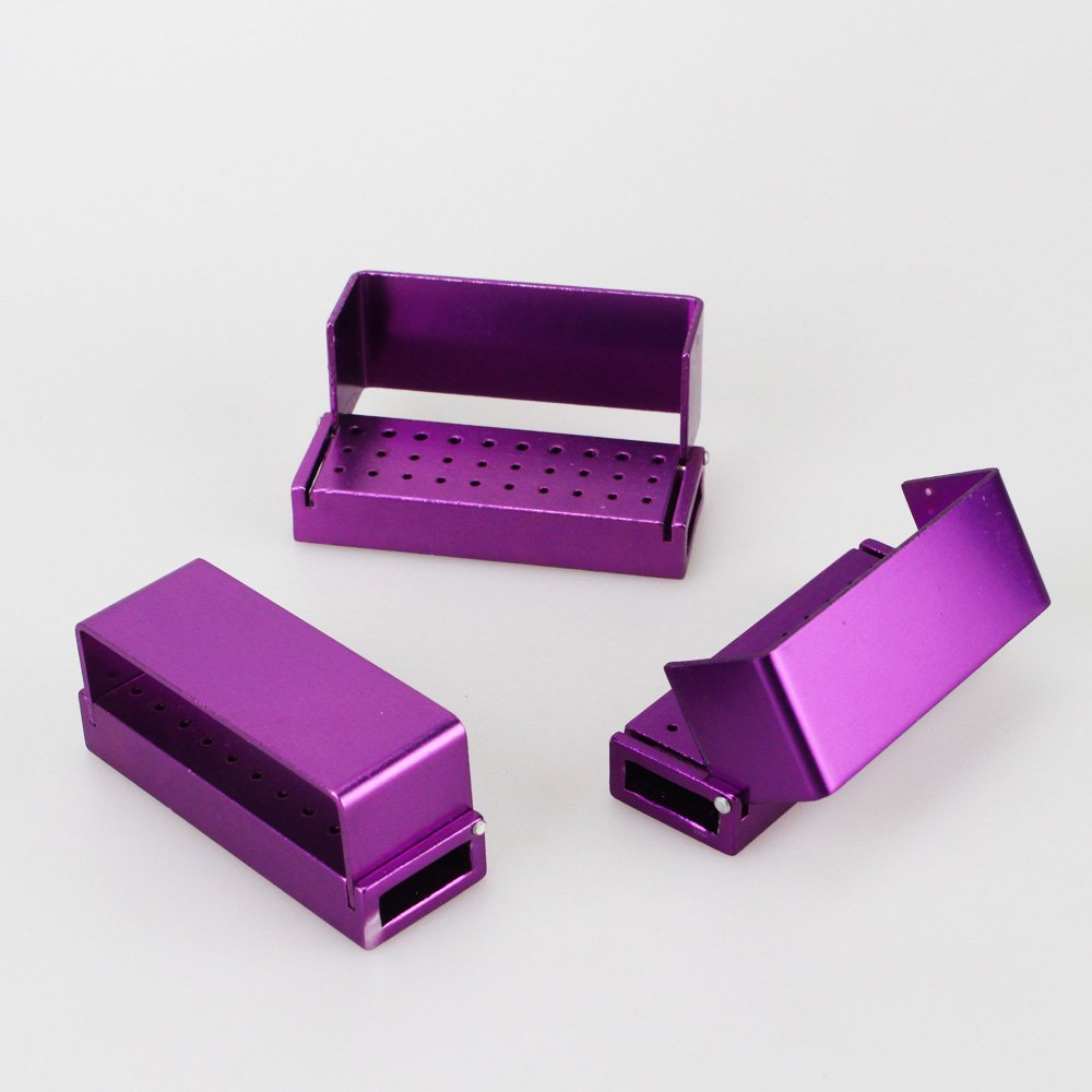 Airgoesin 3pcs FG RA Drills Polisher Holder Block Case Organizer Sterilized Instrument Tool