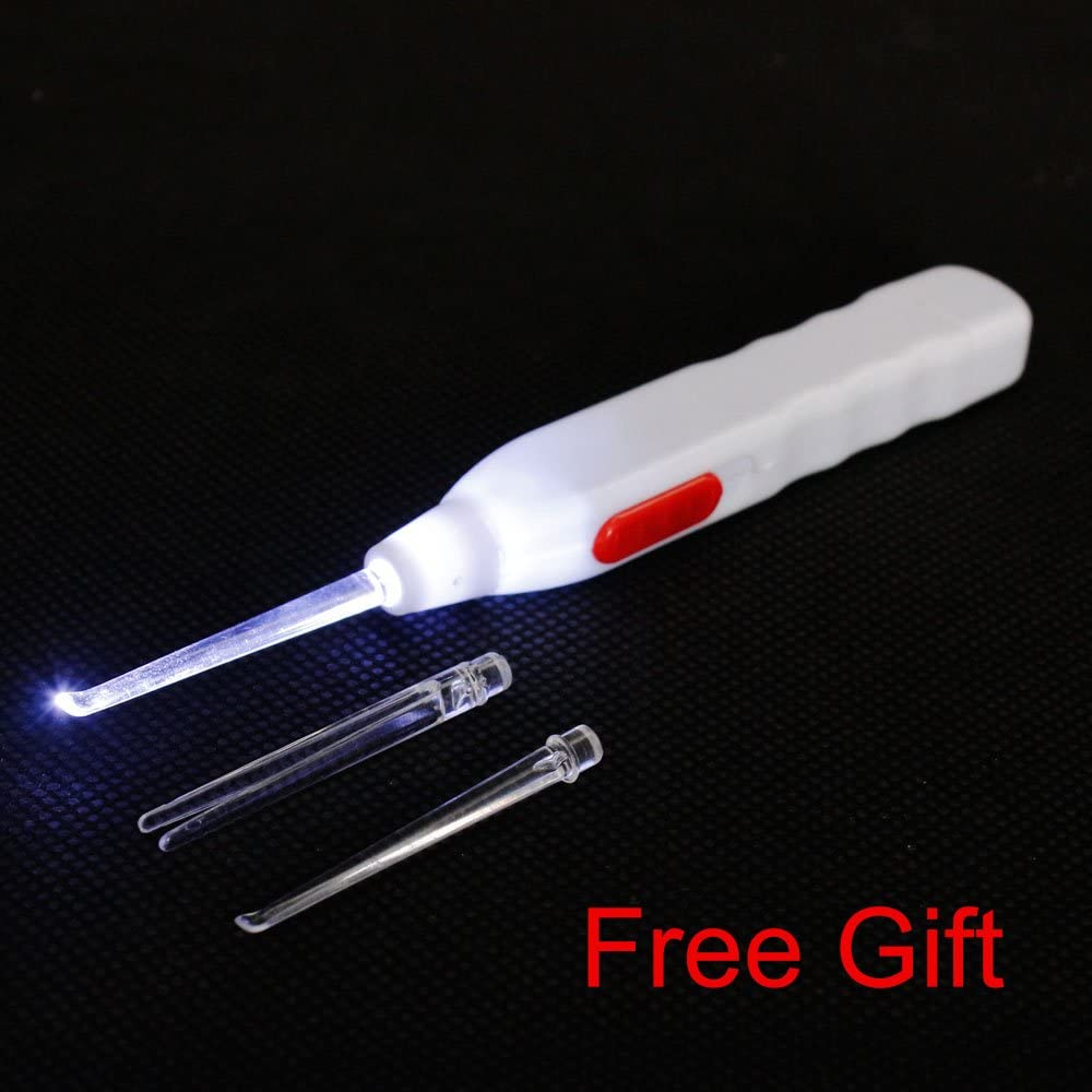 Airgoesin 2pcs Tonsil Stone Removal Pick Tonsillolith Premium Tool Stainless Steel Oral Cleaner + Mist Pumping Bottle + Storage Case