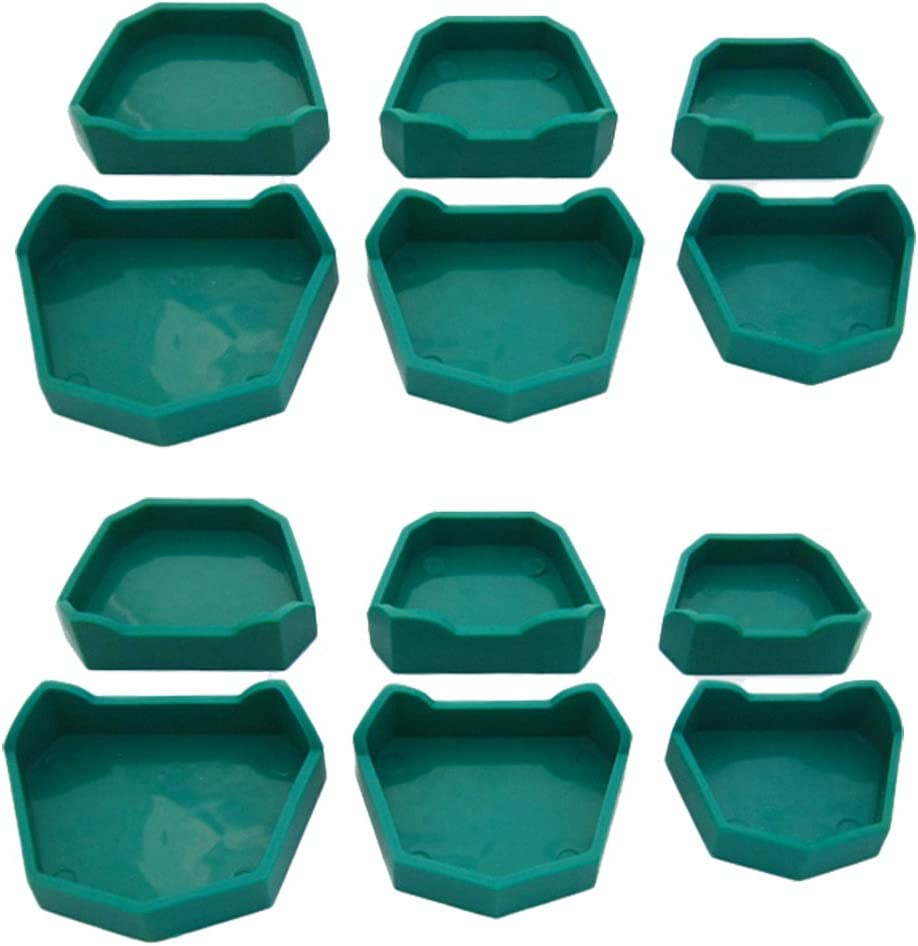 Dental Lab Model Former Base Molds 12 pcs/Set Brand New