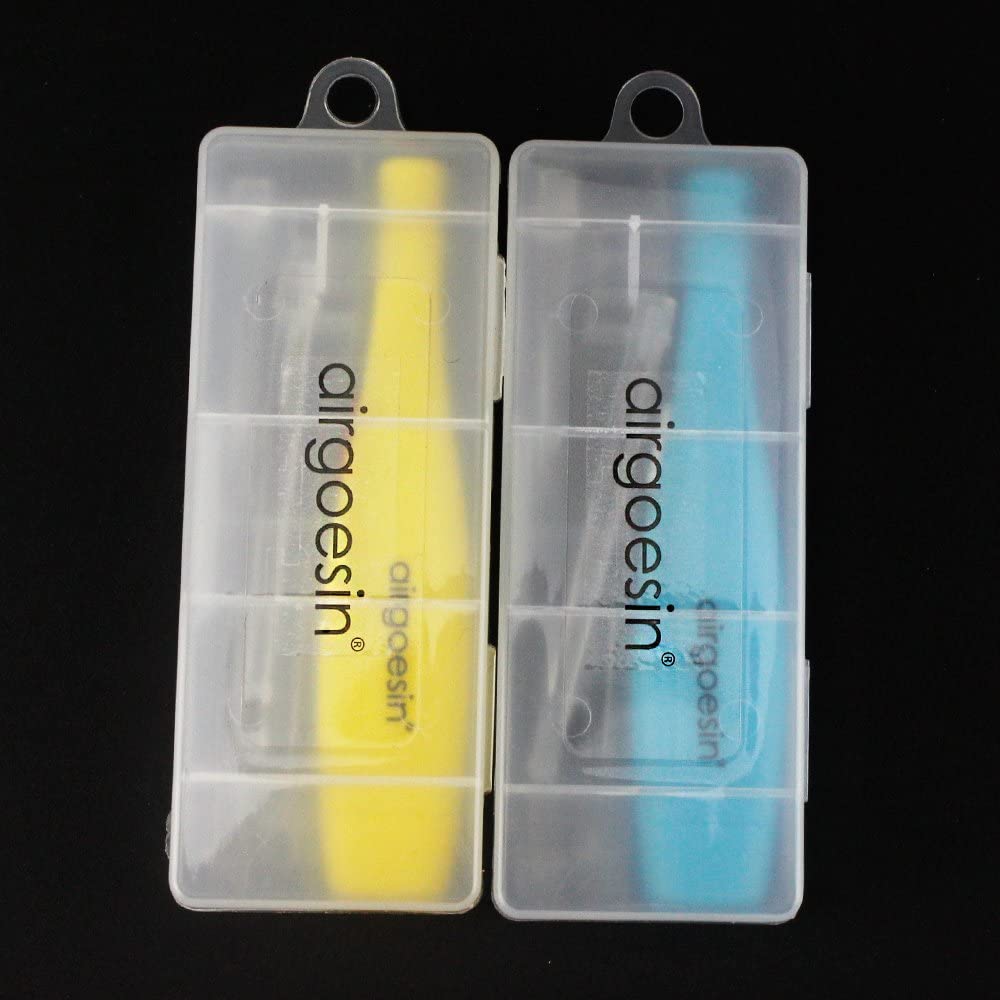 Airgoesin 2 Lighted Tonsil Stone Remove Tool, 10 Tips, Tonsillolith Pick + Case Oral Clean Longer Attachment